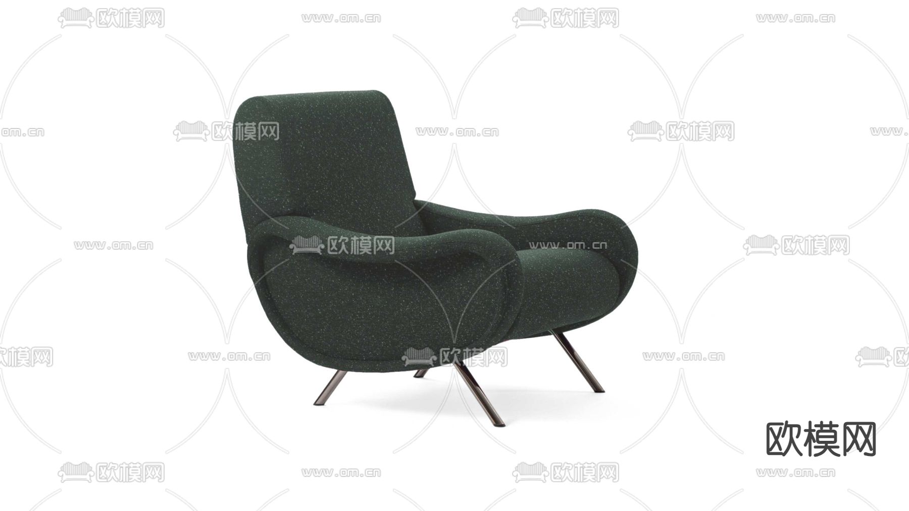 Cassina沙发椅 休闲椅3d模型下载（渲染图3）