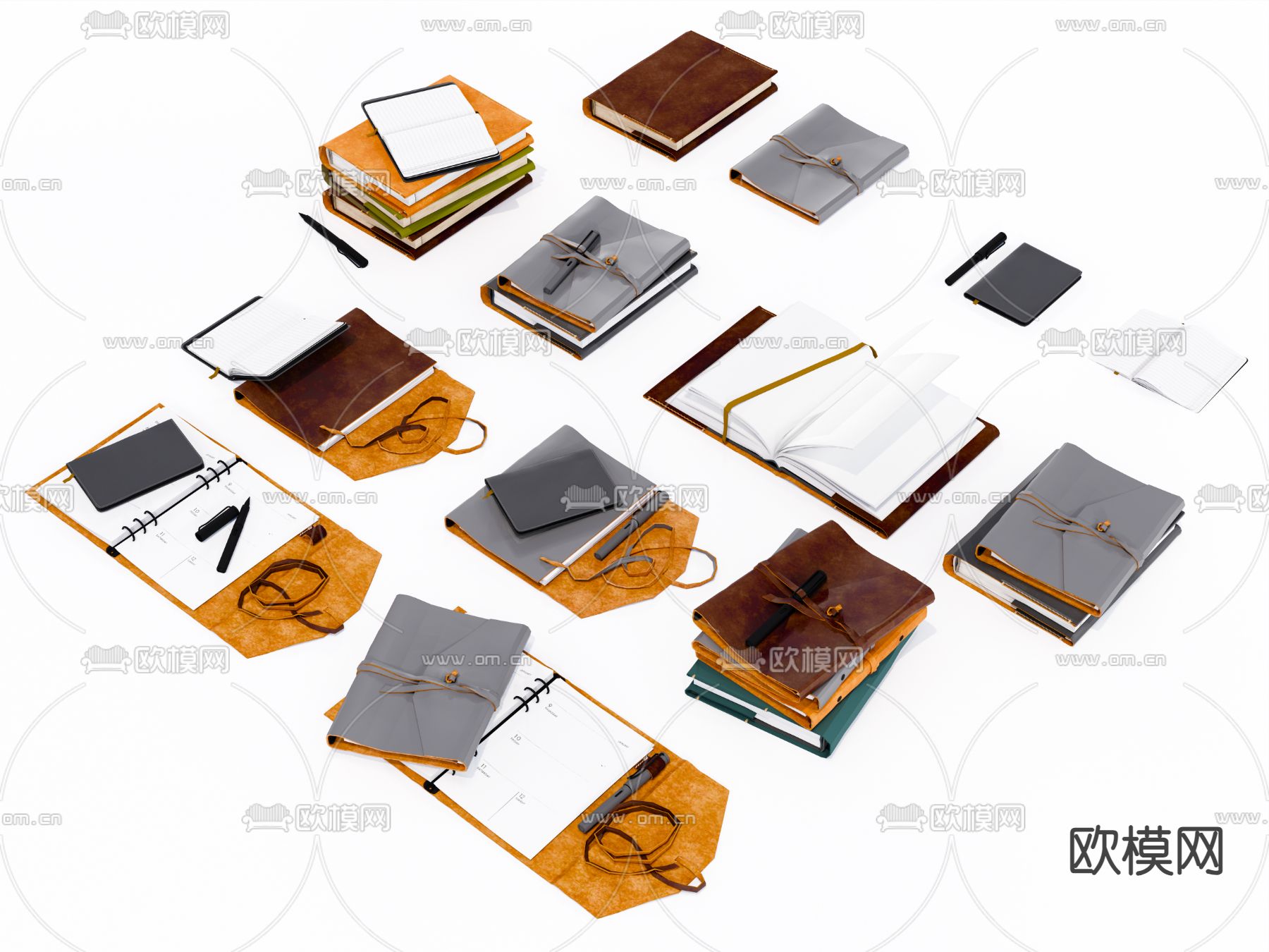 牛皮记事本su模型下载（渲染图2）