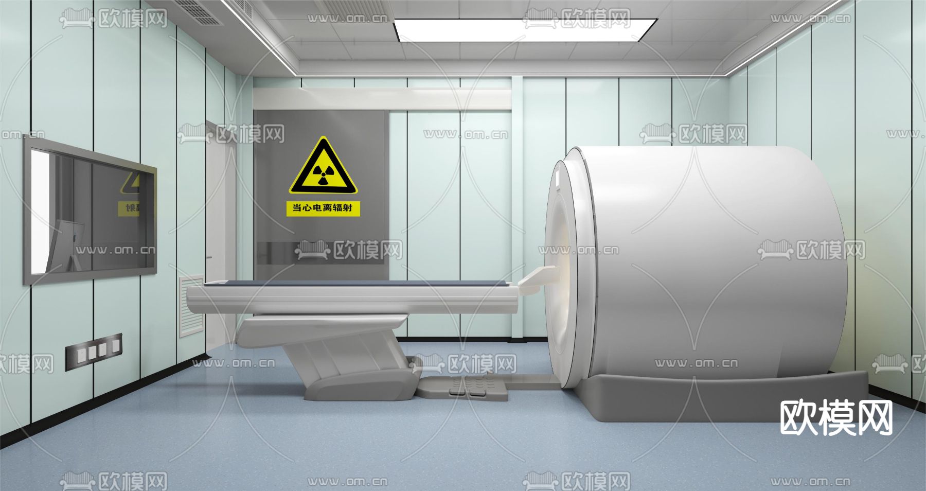 医院CT室3d模型下载