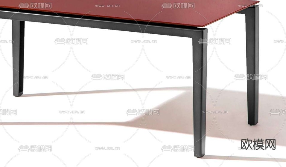Cassina餐桌3d模型下载(渲染图2)