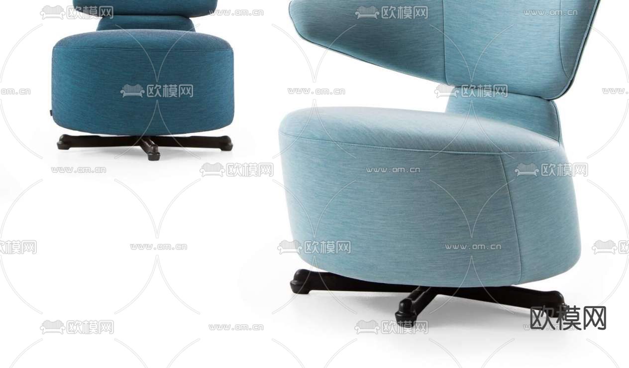 Cassina沙发椅 休闲椅3d模型下载（渲染图3）