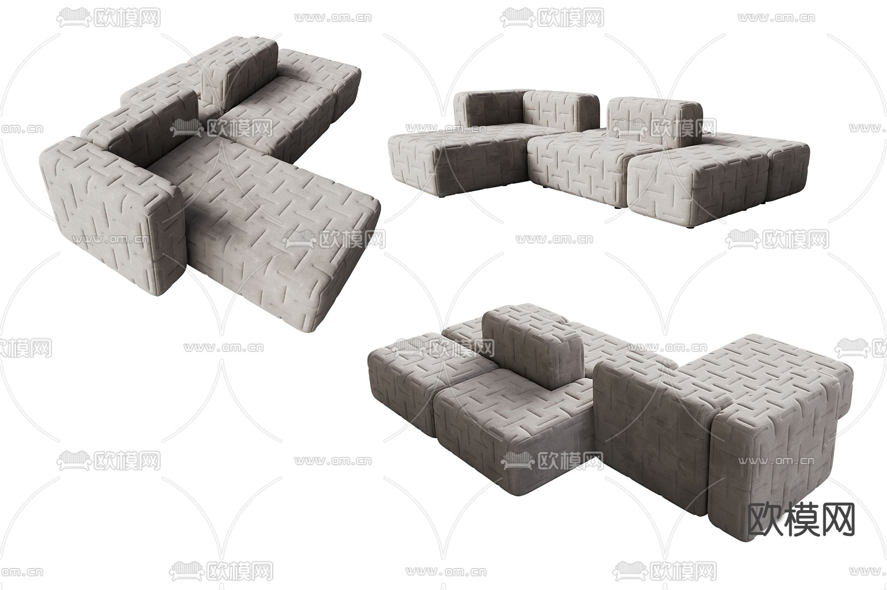 办公沙发 大堂沙发 公共沙发3d模型下载