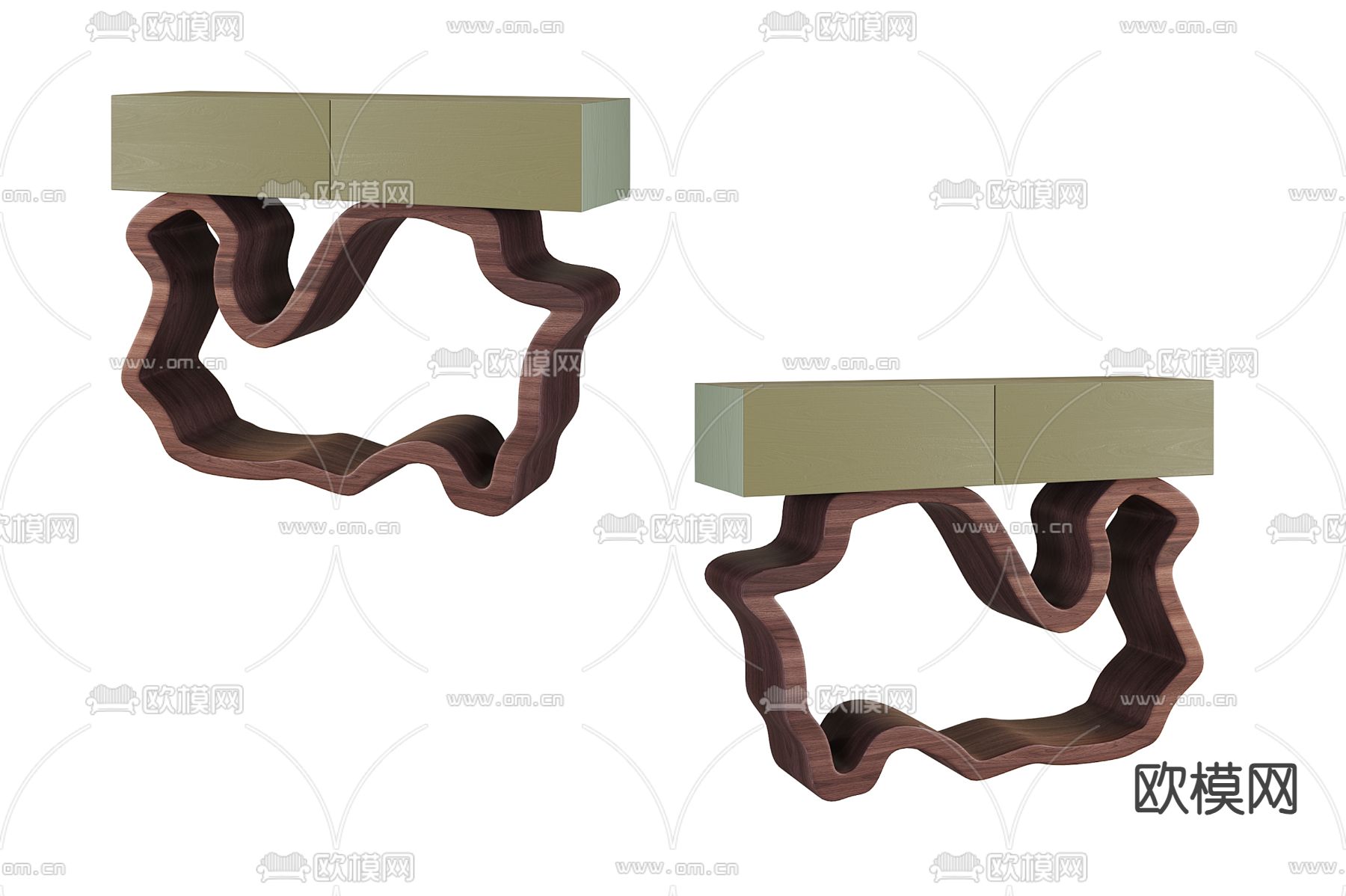 北欧端景台 玄关台3d模型下载