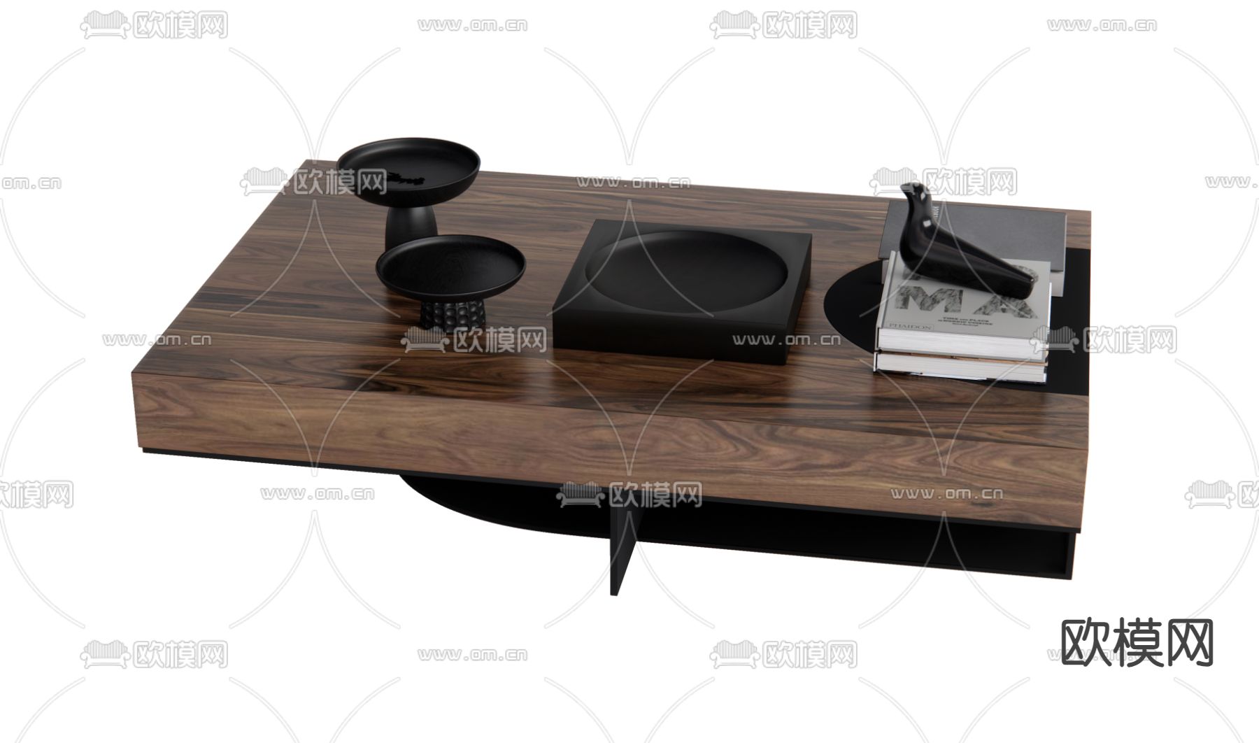 中古风茶几su模型下载（渲染图1）