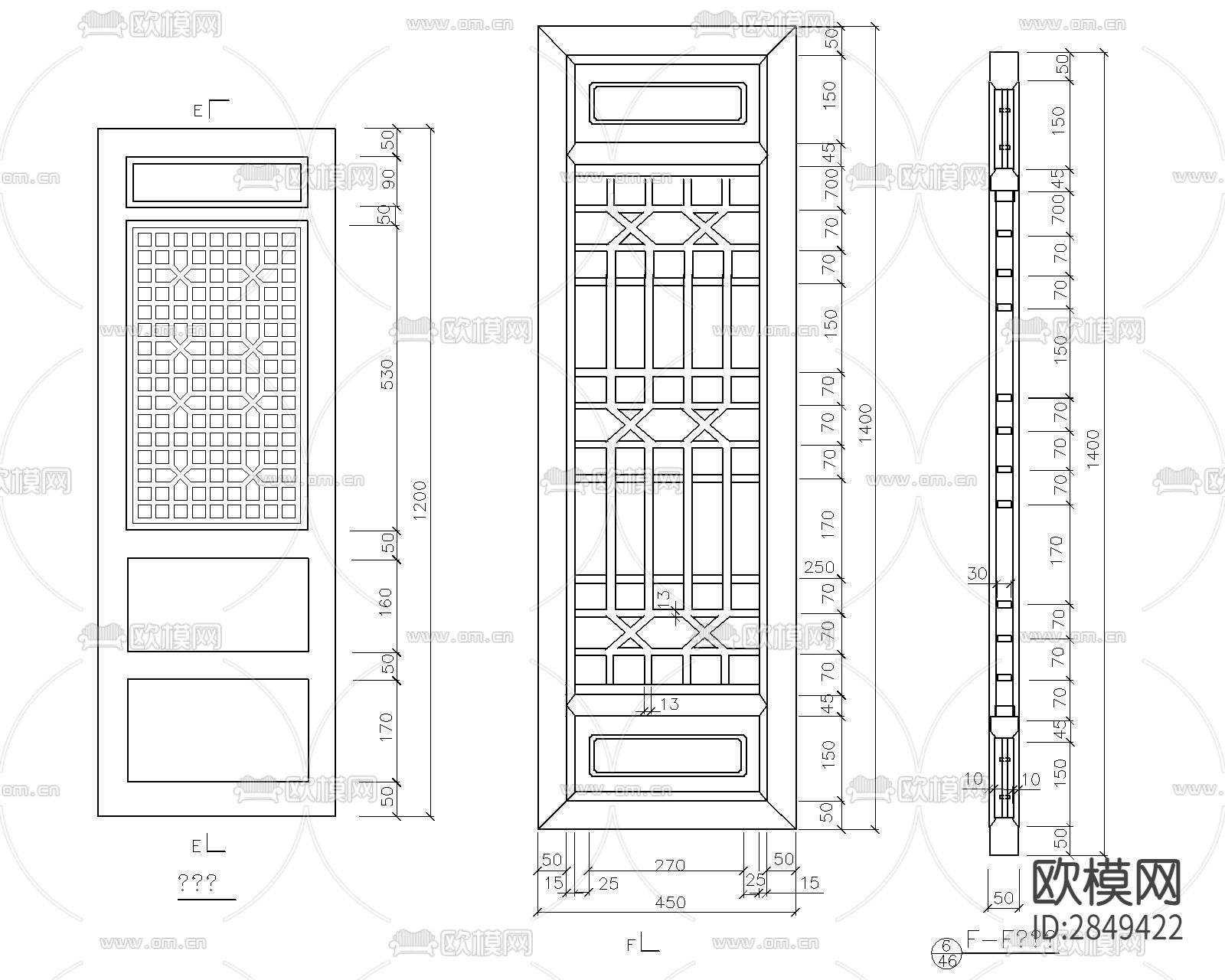 长廊及园亭施工cad大样图下载（渲染图8）