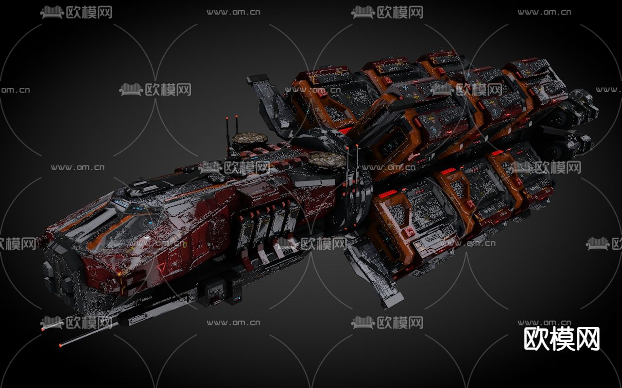 科幻飞行器 宇宙飞船 外星战舰3d模型下载