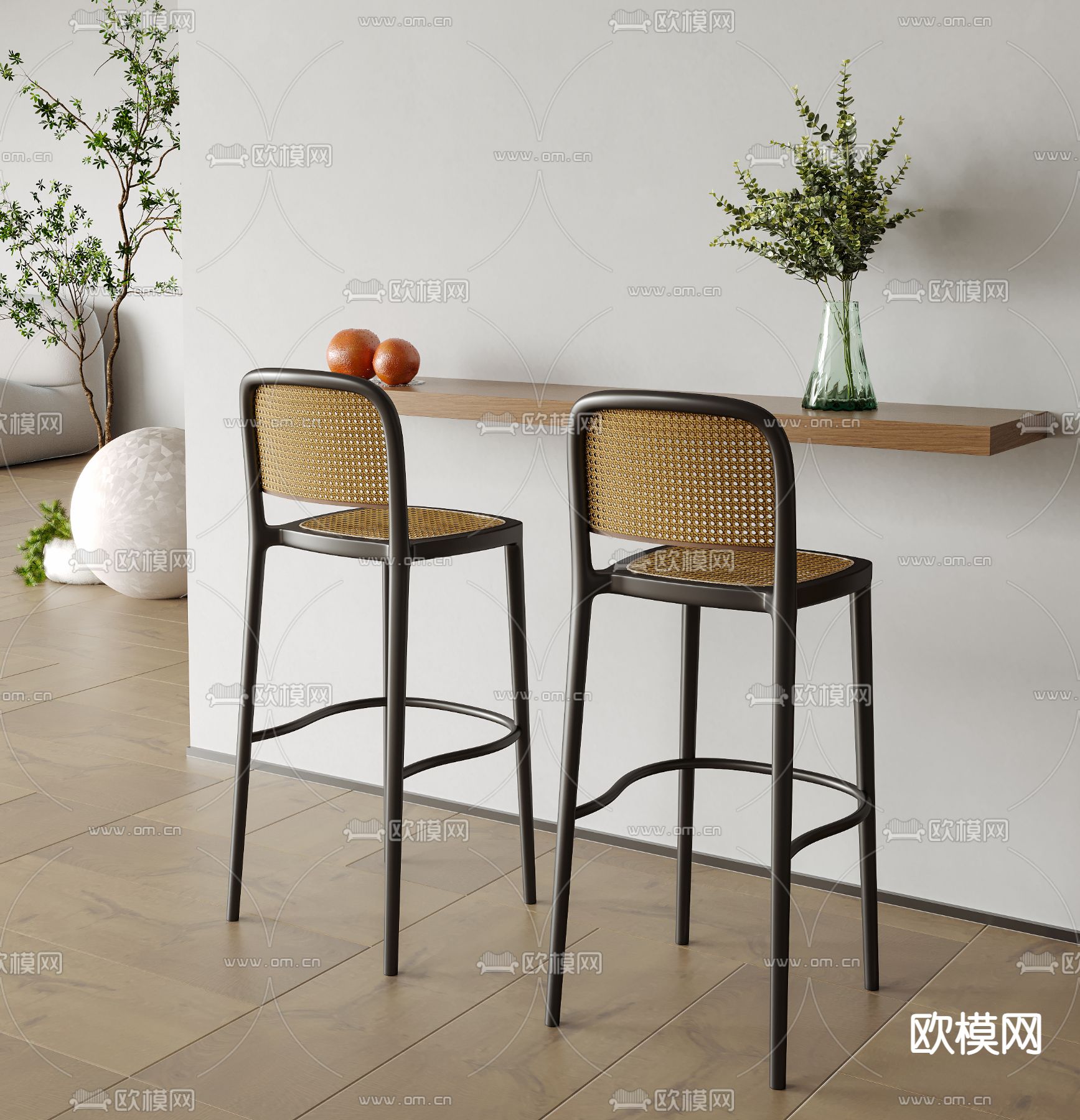 吧椅 吧凳 高脚凳3d模型下载