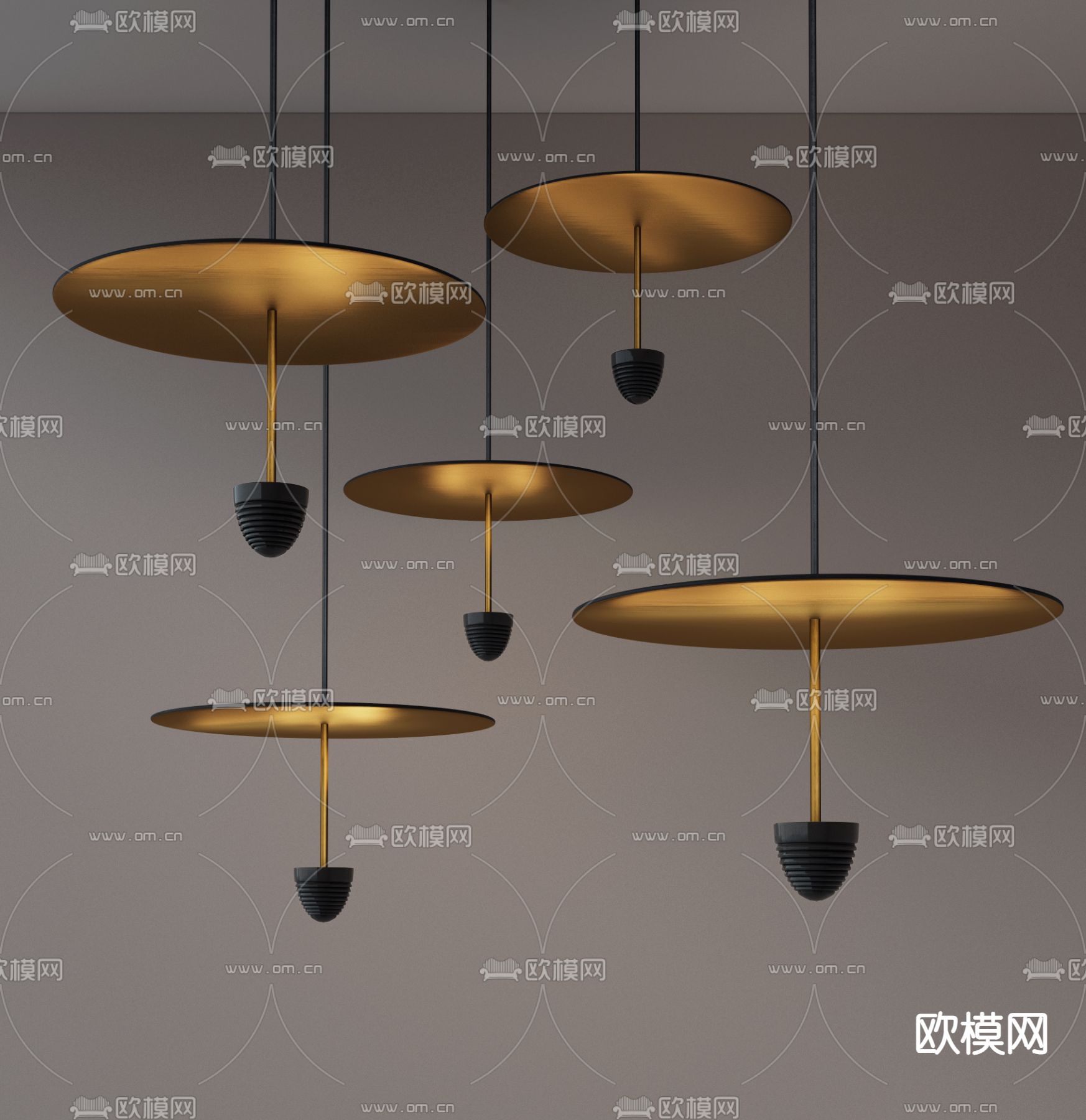 创意吊灯3d模型下载_ID14277200_3dmax免费模型-欧模网