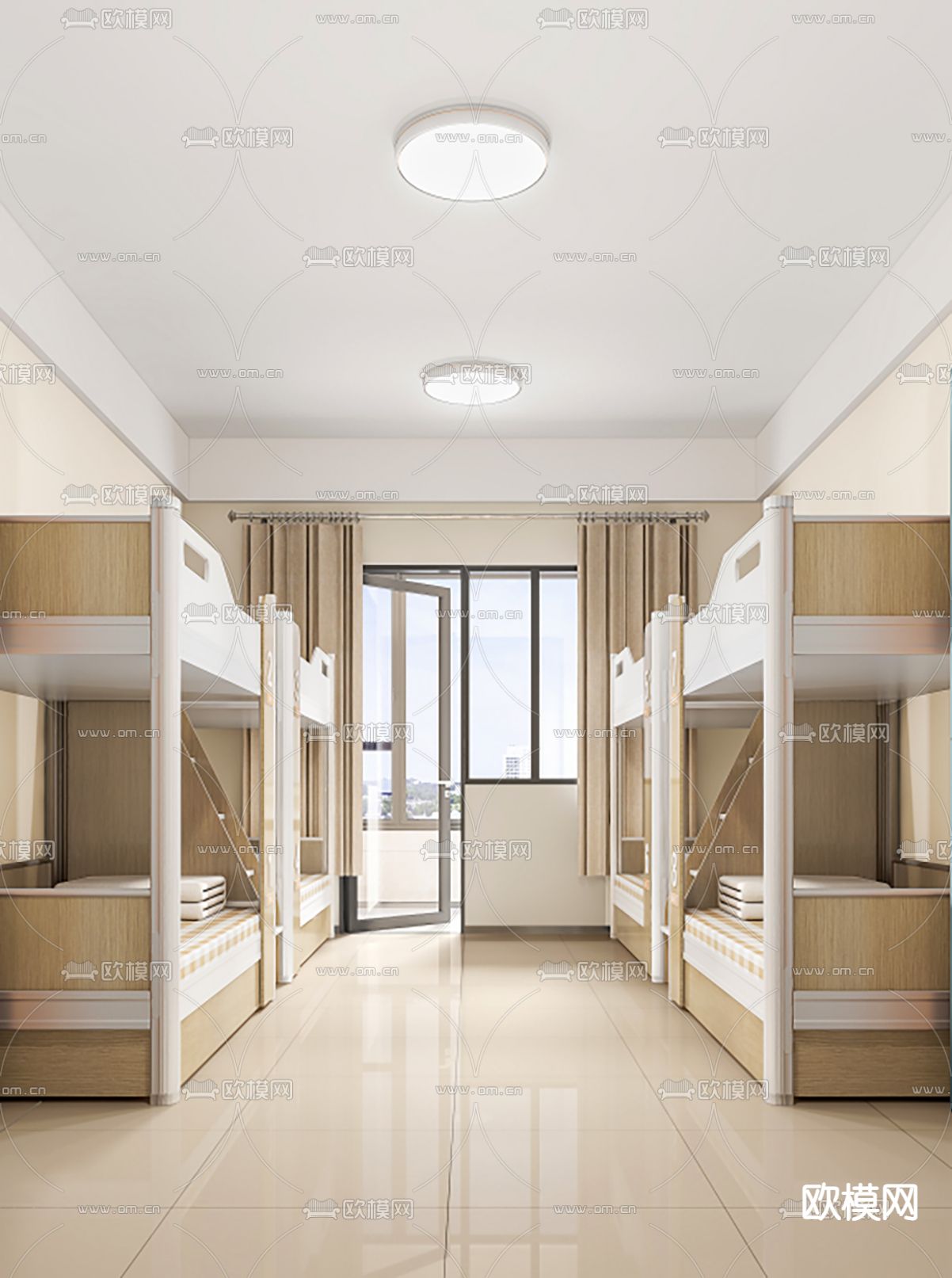 学生宿舍3d模型下载