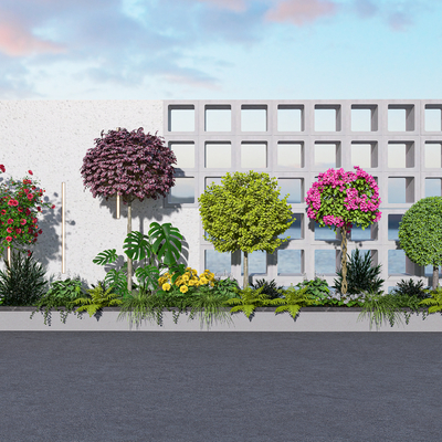  植物灌木球su模型 