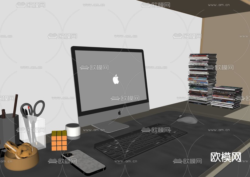 现代苹果电脑su模型下载(渲染图2)