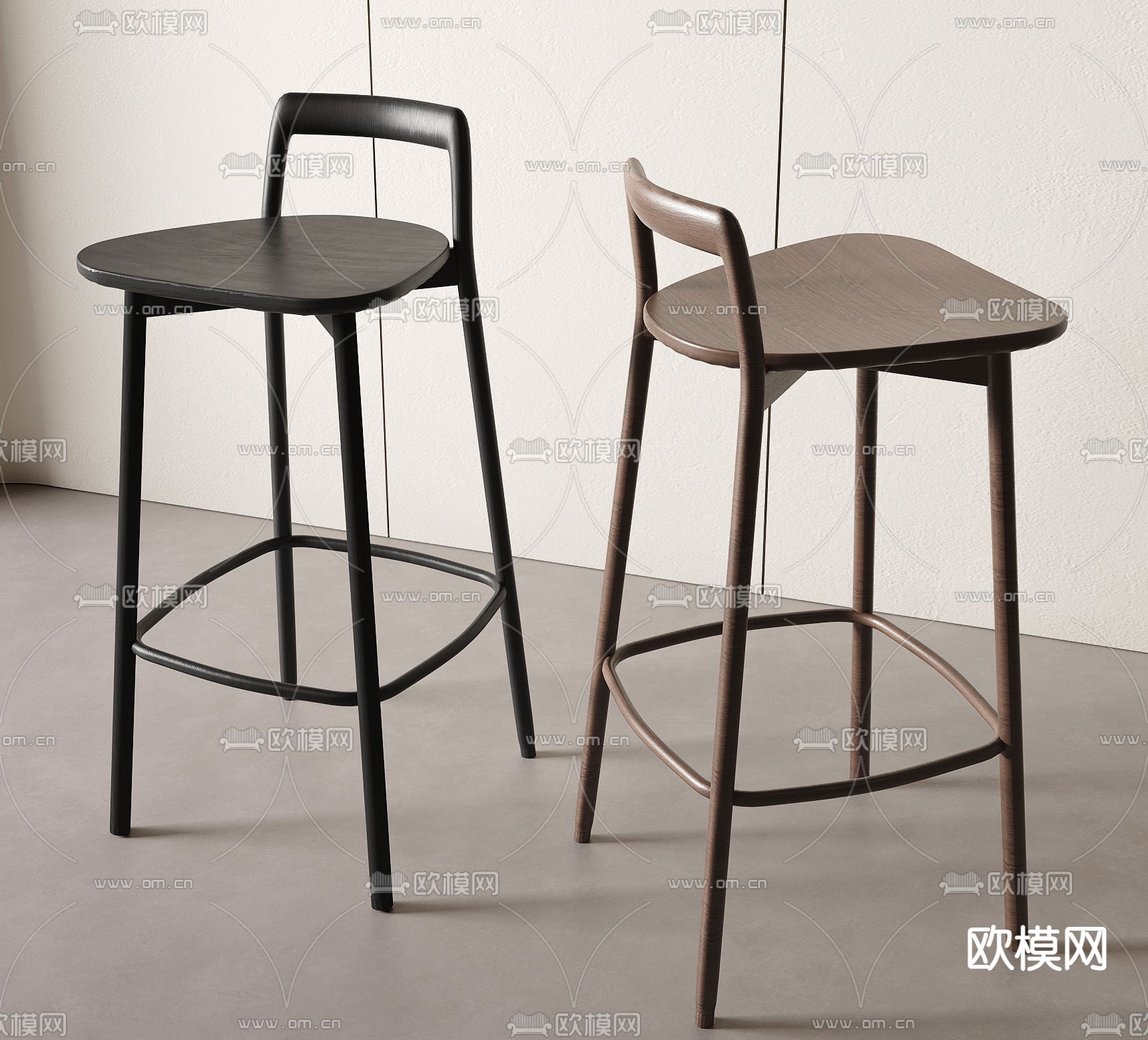 吧椅 吧凳 高脚凳3d模型下载