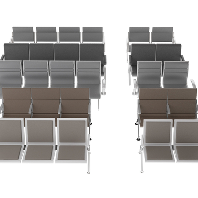  现代公共椅su模型 