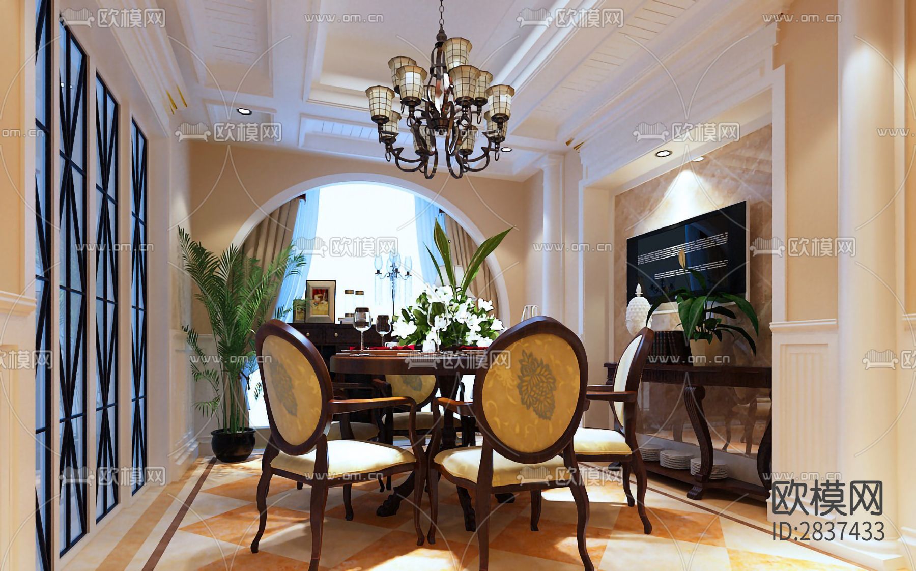 新能源新城市花园cad施工图下载（渲染图2）