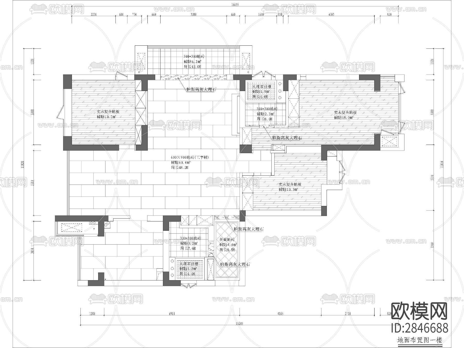 现代风雅钱塘 cad施工图下载（渲染图6）