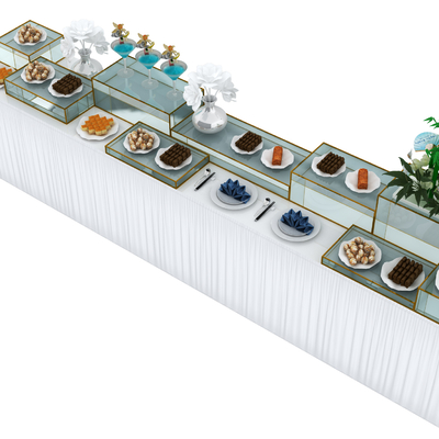  茶点 小吃 酒水 茶歇 糕点su模型 