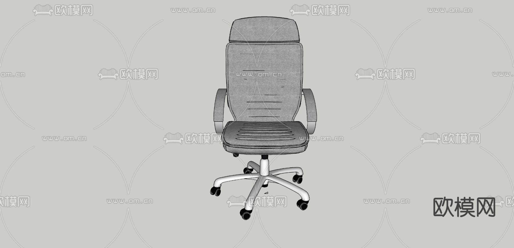 办公椅su模型下载（渲染图2）