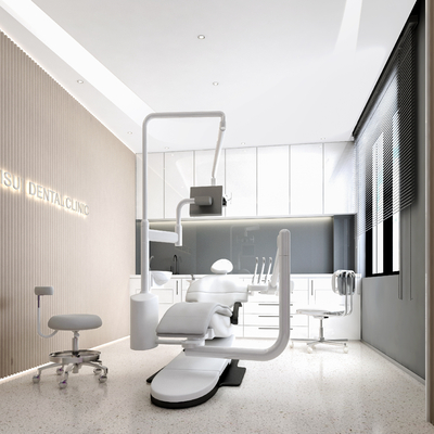  现代牙科诊室 口腔医院su模型 