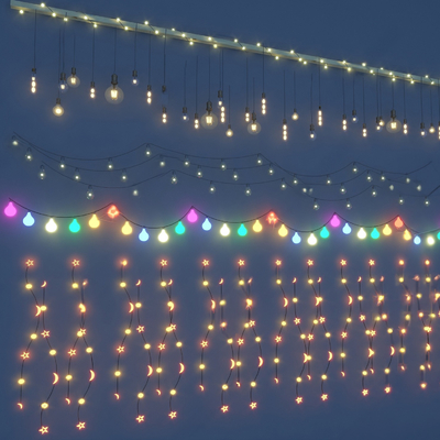  星星灯 氛围灯su模型 