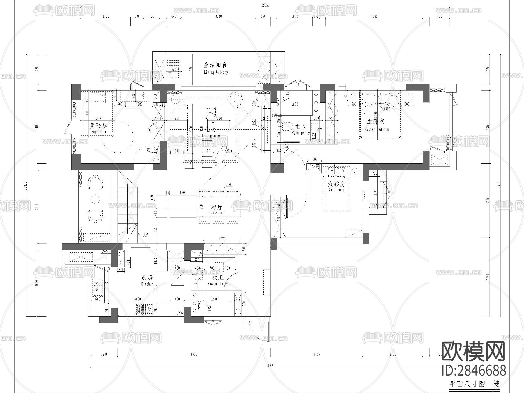 现代风雅钱塘 cad施工图下载（渲染图7）