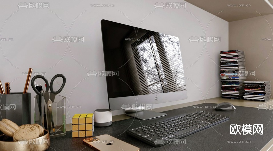 现代苹果电脑su模型下载(渲染图1)
