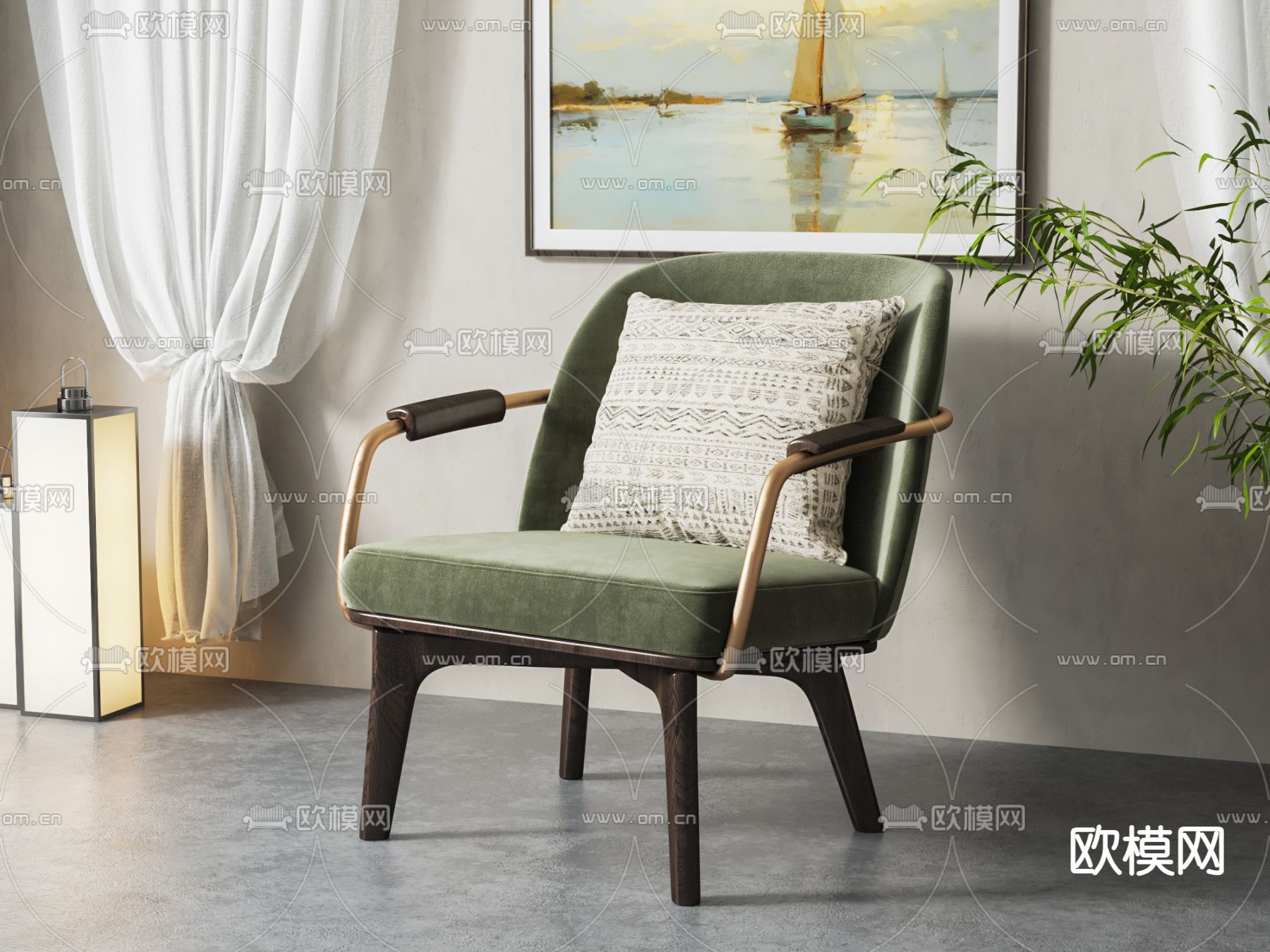 轻奢椅子 休闲椅3d模型下载