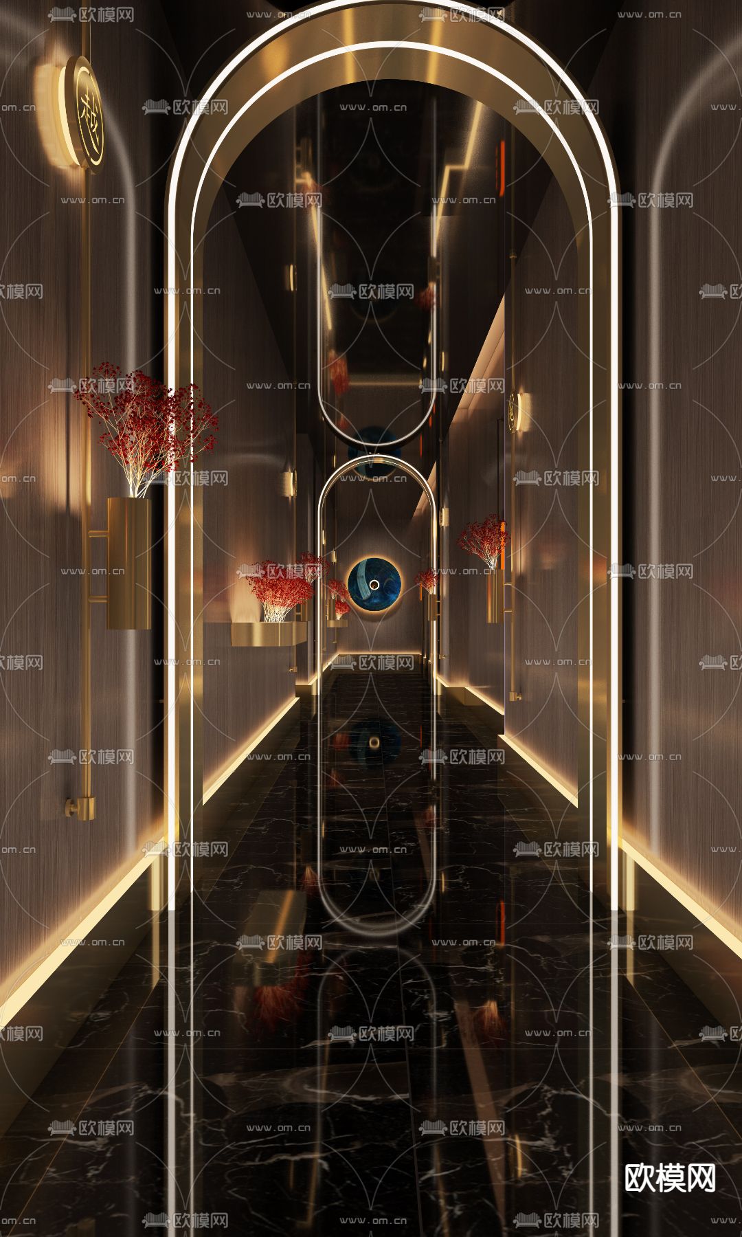 沐足阁 足浴会所 足疗 水疗3d模型下载（渲染图4）