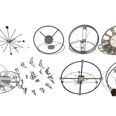  时钟 壁钟su模型 