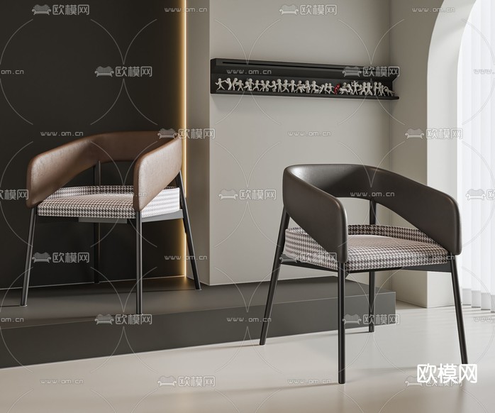 椅子 餐椅3d模型下载
