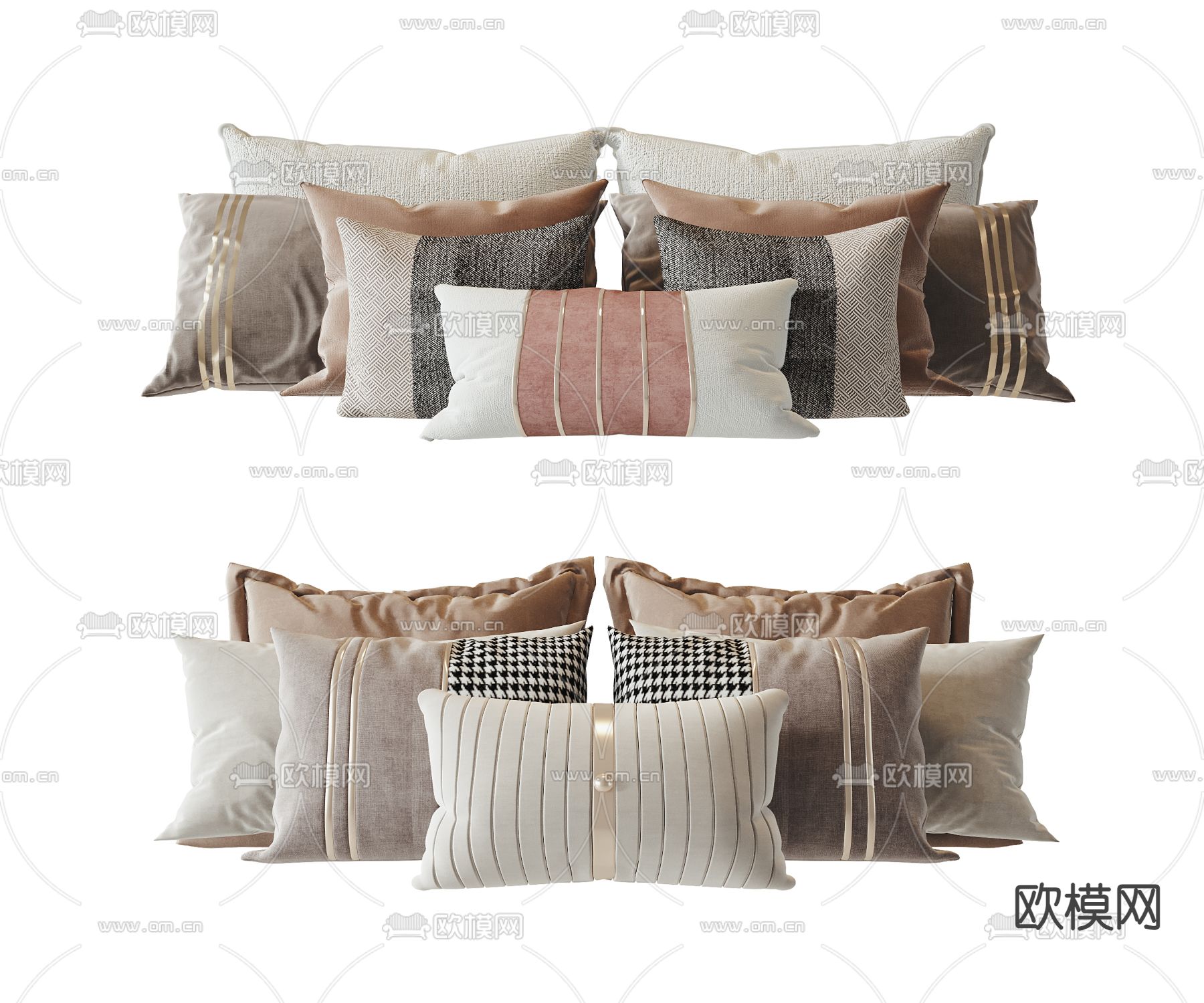 抱枕 靠包 枕头3d模型下载