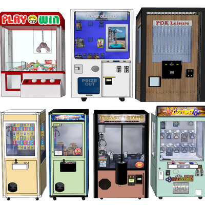  抓娃娃机 游戏机su模型 