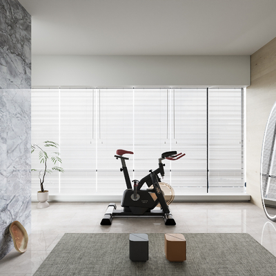  现代健身房su模型 