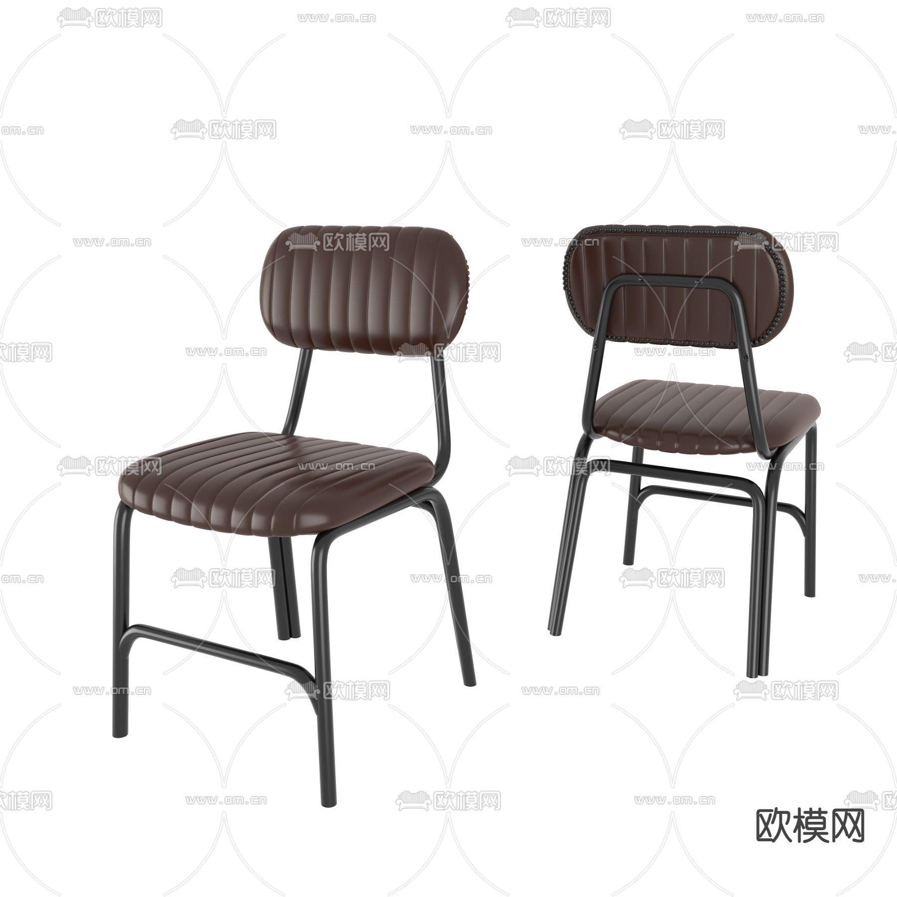 中古风椅子 餐椅3d模型下载