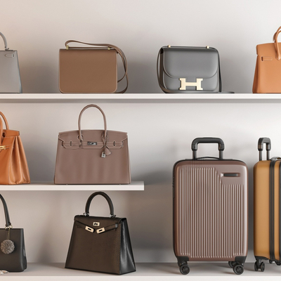  行李箱 箱包su模型 