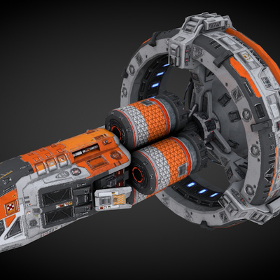  科幻飞行器 宇宙飞船 外星战舰su模型 