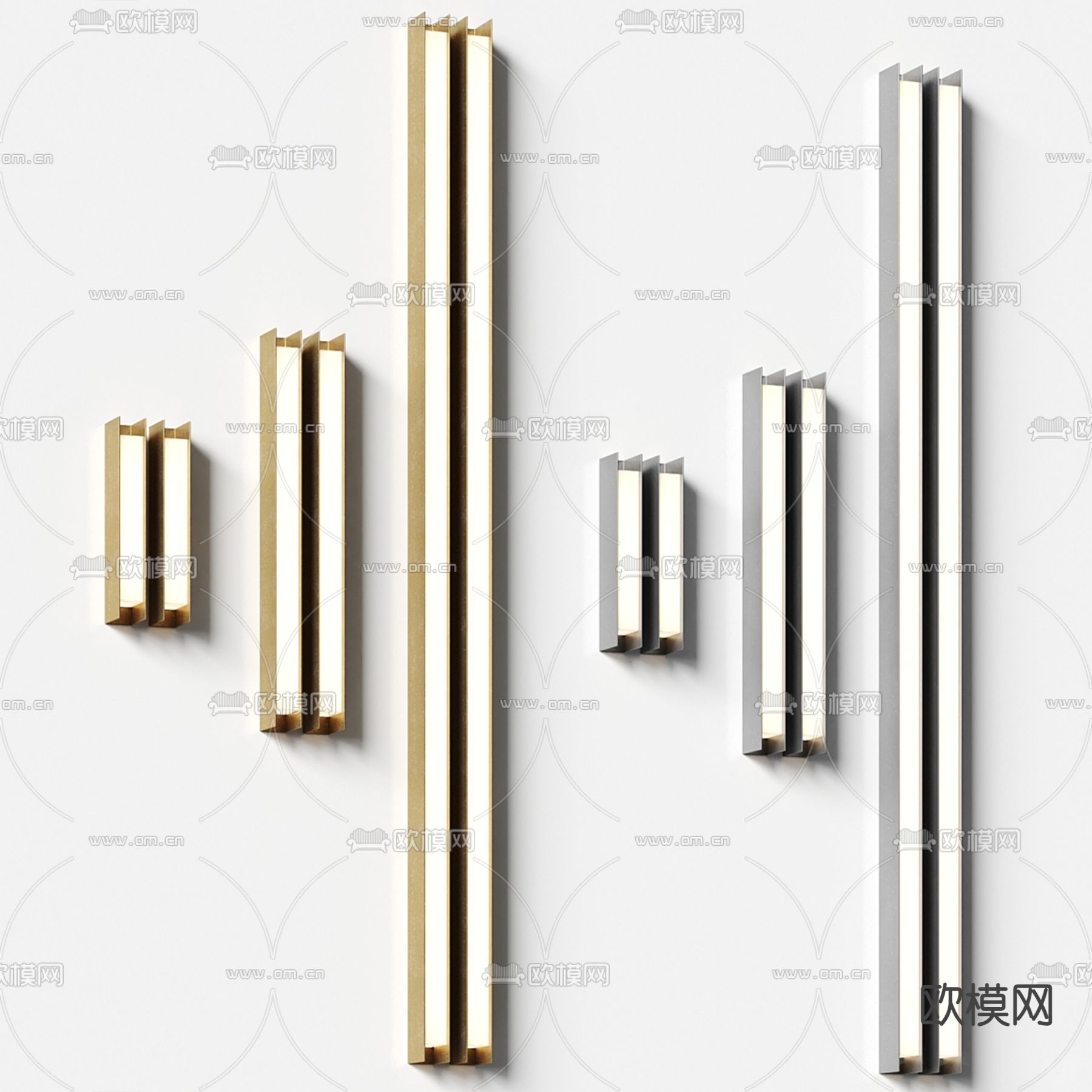 Baxter 长壁灯3d模型下载（渲染图2）