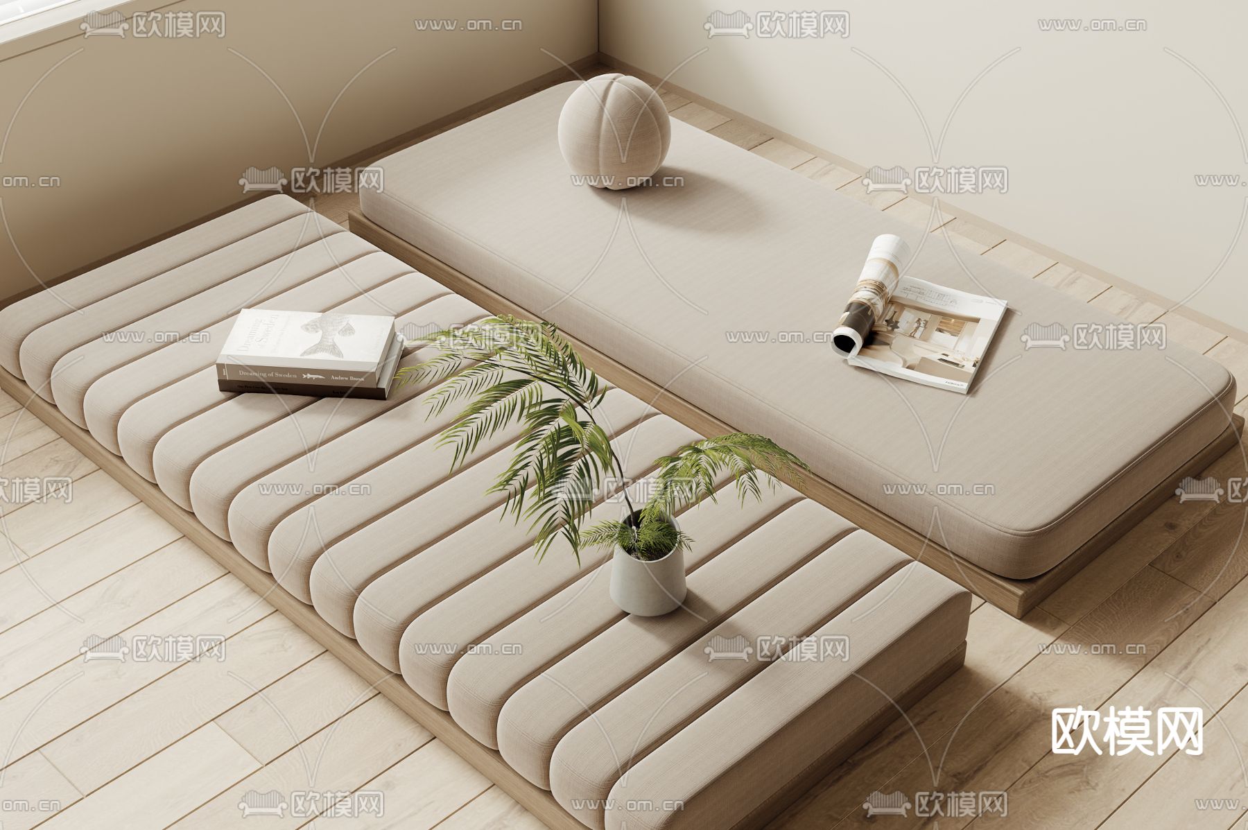 垫子 飘窗坐垫 沙发垫3d模型下载