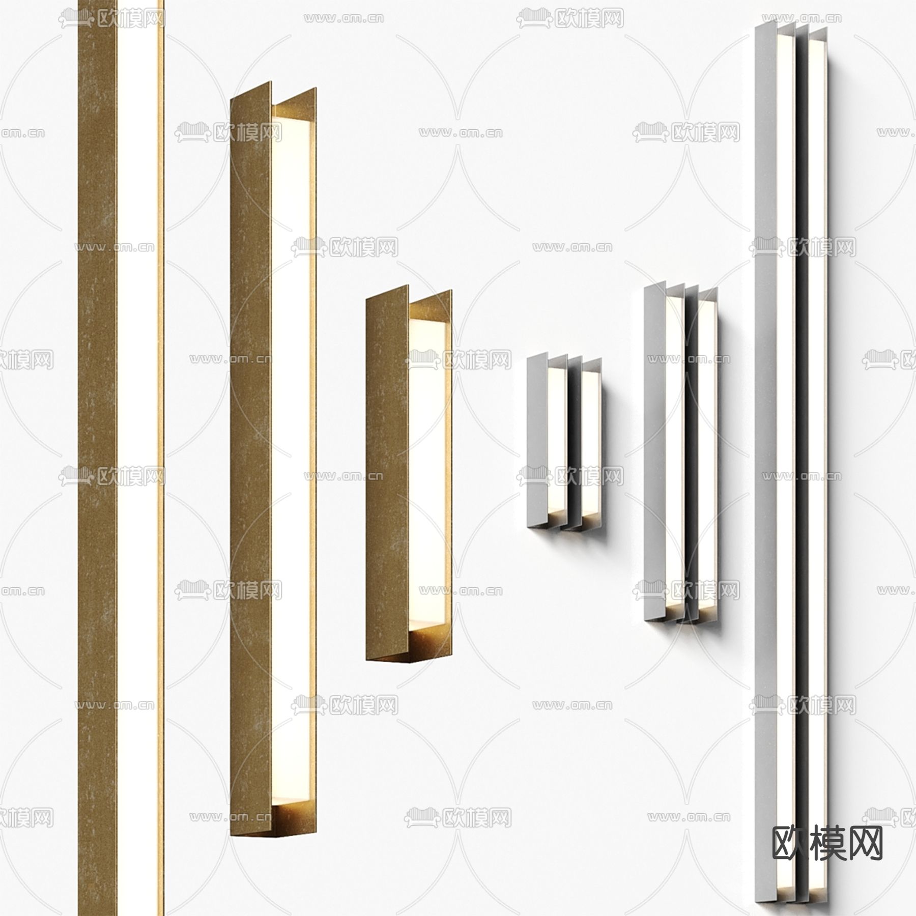 Baxter 长壁灯3d模型下载（渲染图1）