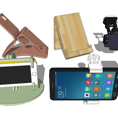  手机支架su模型 