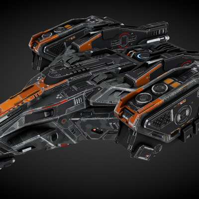  科幻飞行器 宇宙飞船 外星战舰su模型 