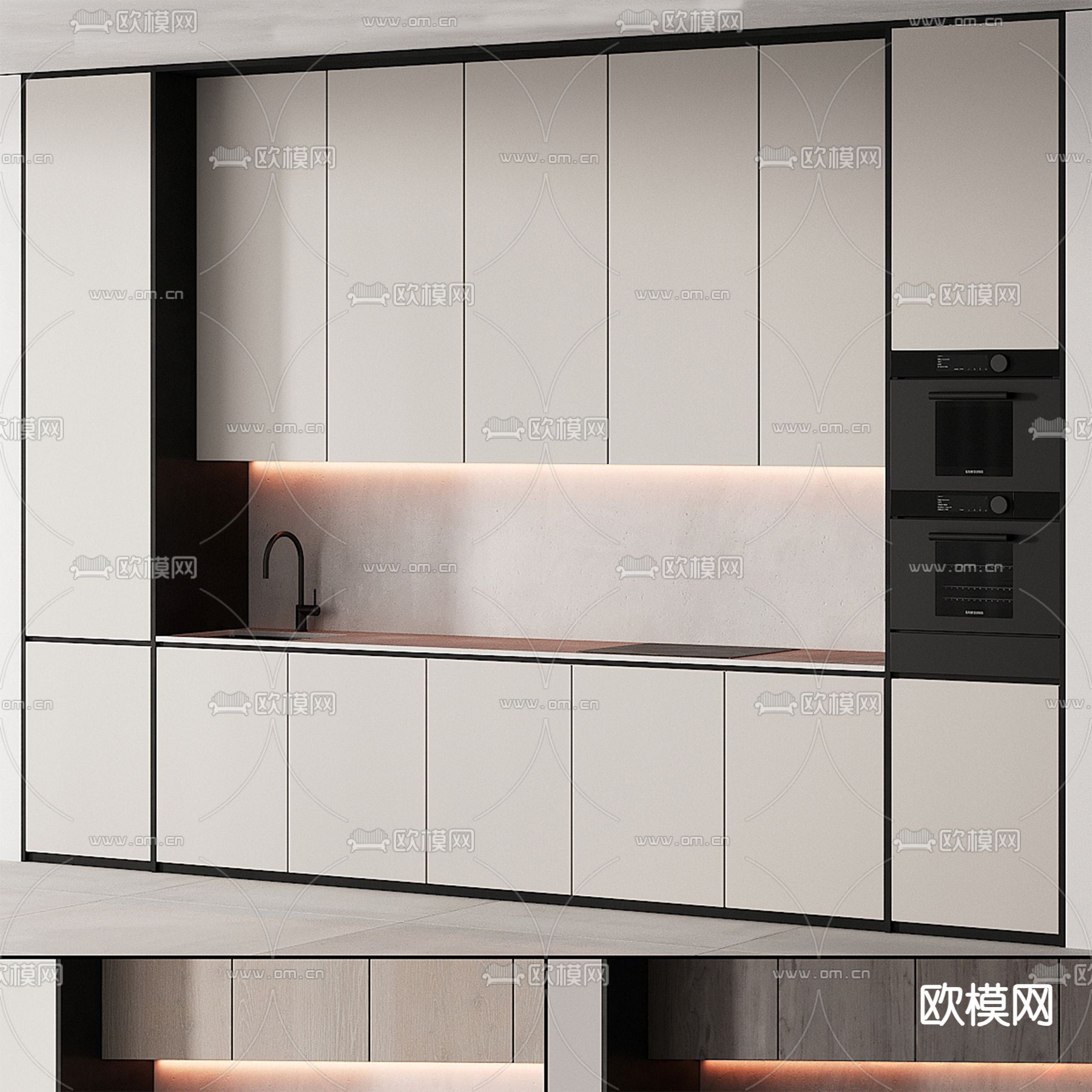 橱柜3d模型下载（渲染图1）