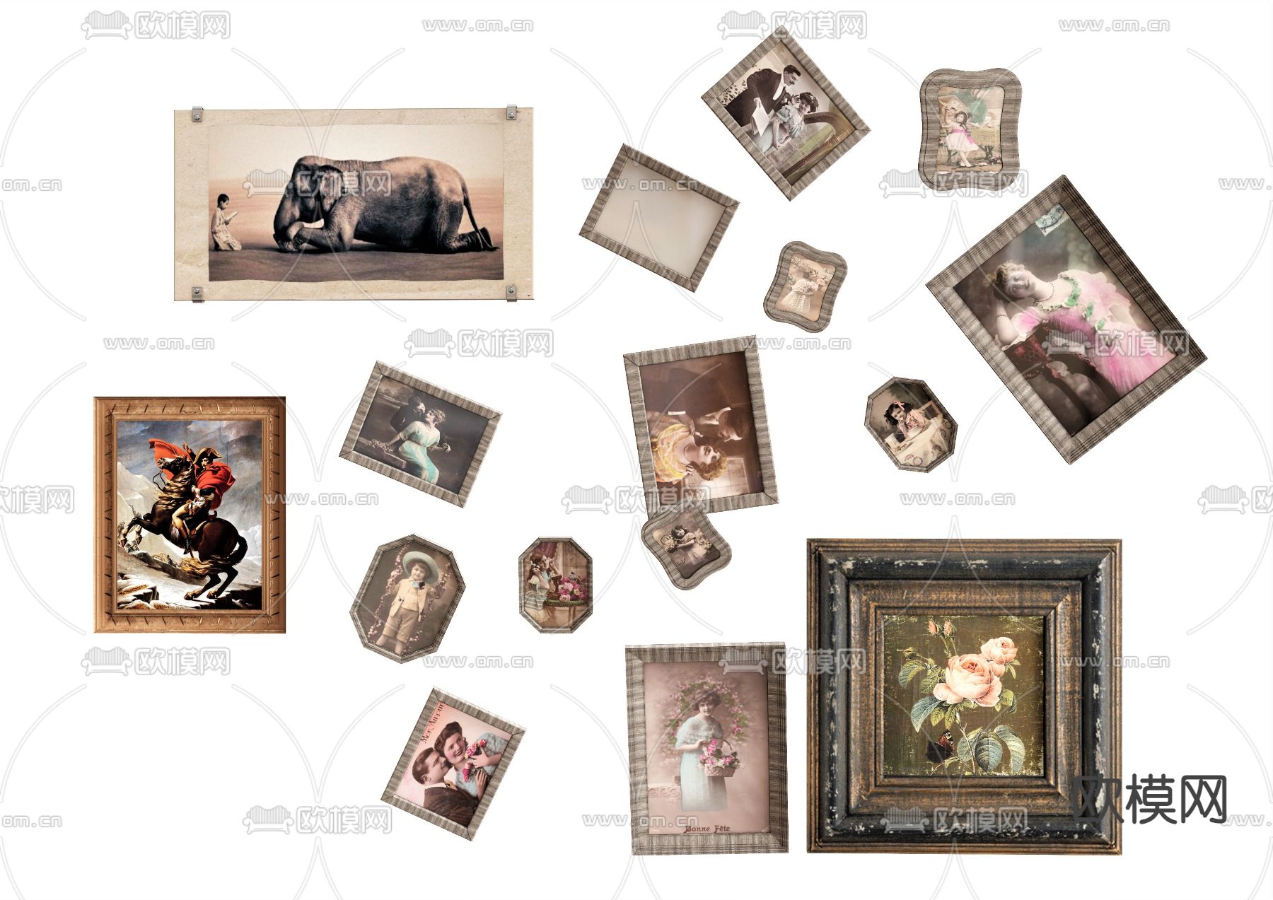 装饰画 挂画su模型下载（渲染图1）