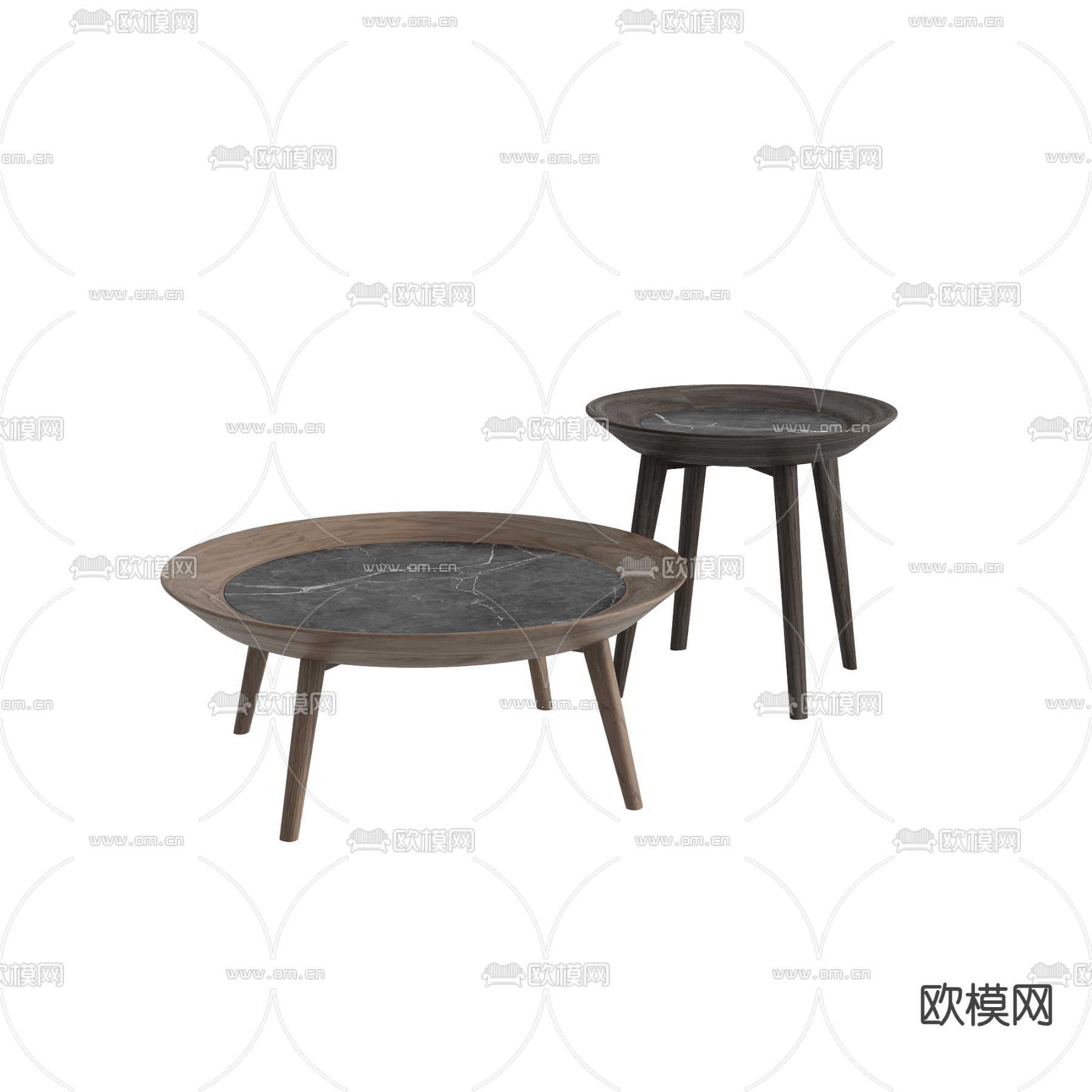 子母茶几3d模型下载