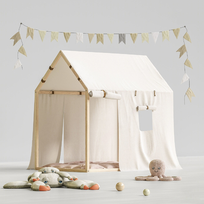  现代帐篷su模型 