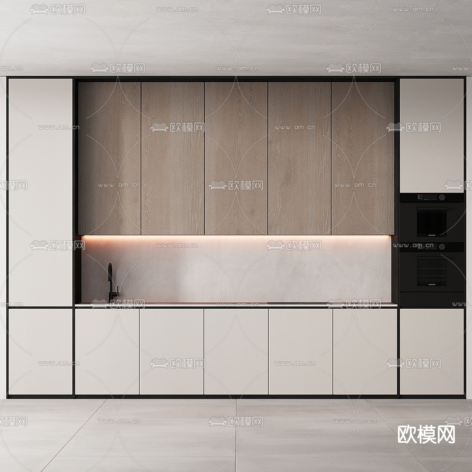 橱柜3d模型下载（渲染图2）