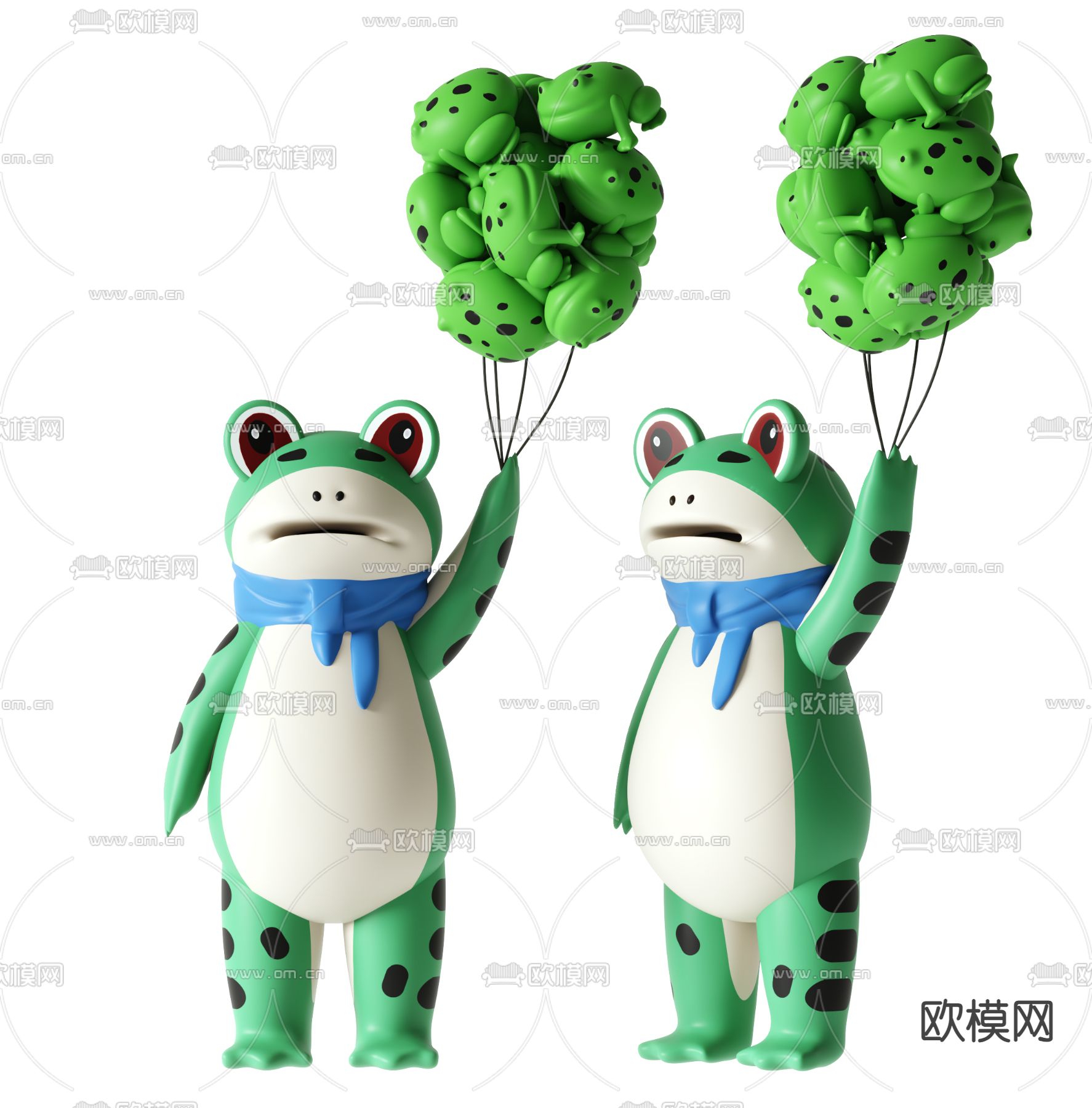 卖崽蛙潮玩 网红青蛙 公仔 卡通摆件3d模型下载