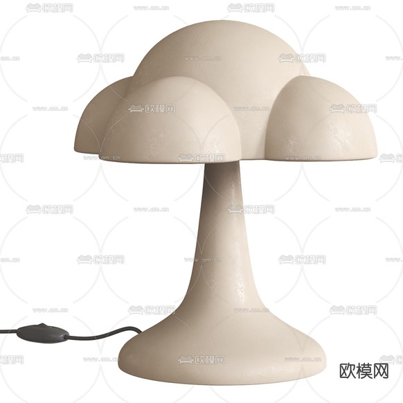 侘寂台灯3d模型下载(渲染图1)