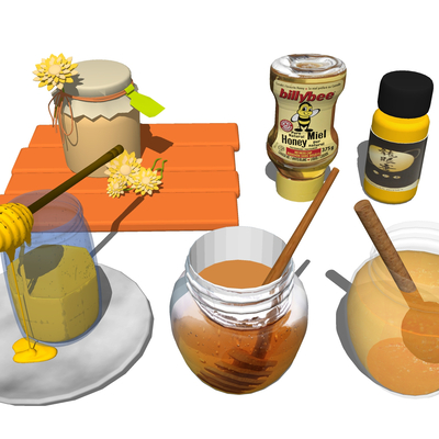  蜂蜜 糖浆su模型 