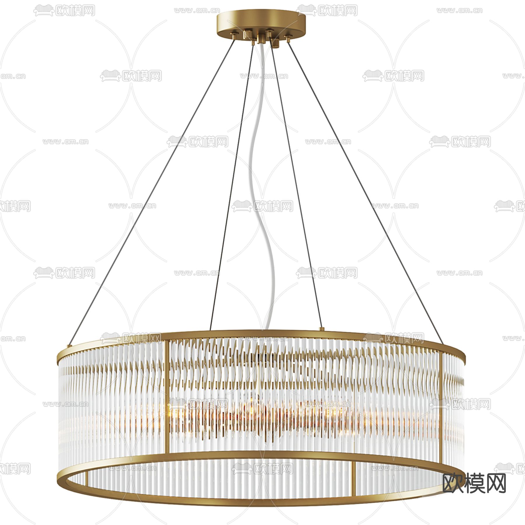 水晶吊灯3d模型下载