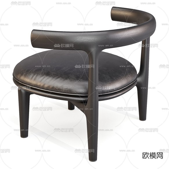 Baxter 休闲椅3d模型下载(渲染图2)